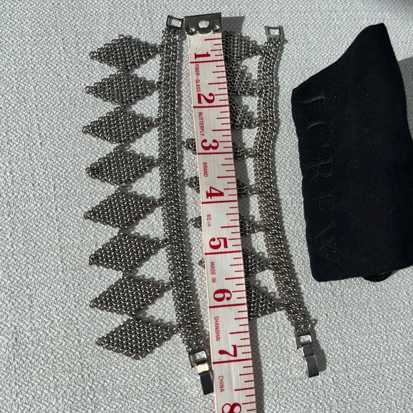 Banana Republic metallic bracelet in brushed nickel tone. - Picture 7 of 8